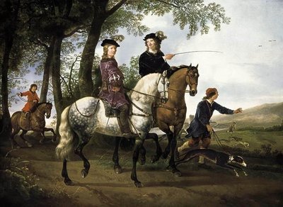 Landscape with a Hunt by Aelbert Cuyp